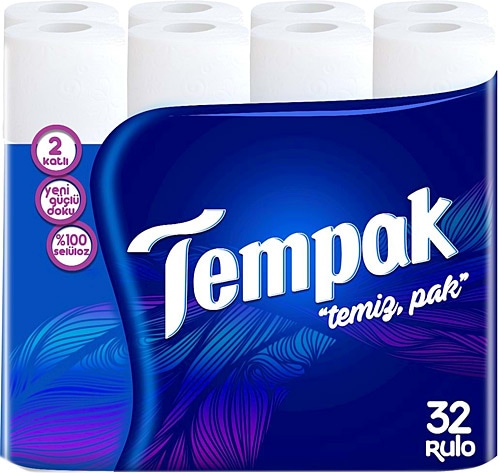 Tempak Tuvalet Kağıdı Çift Katlı 32 Rulo