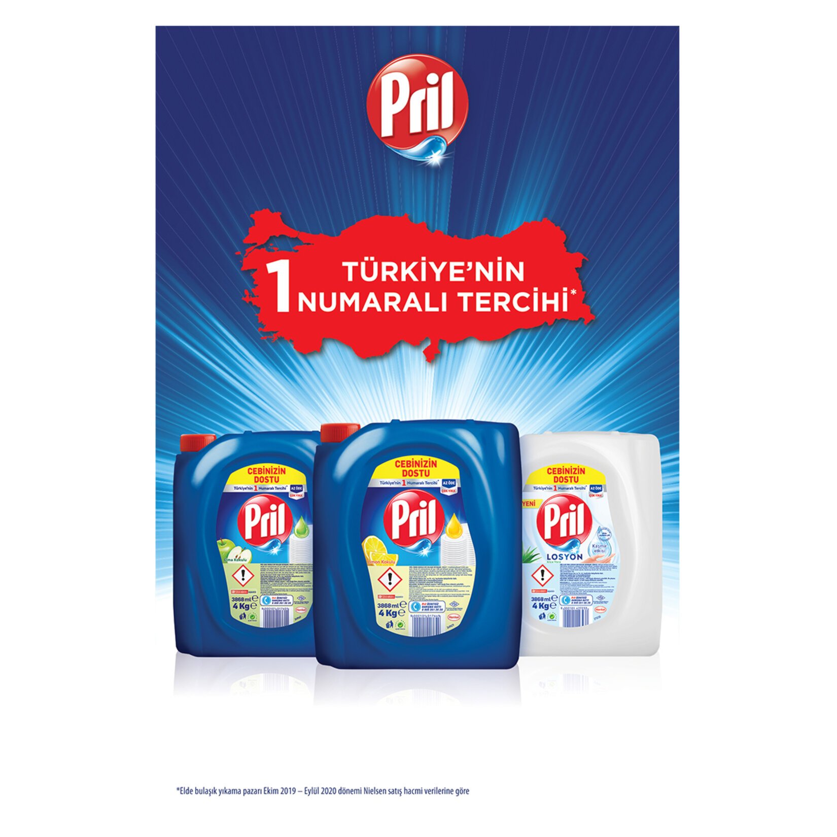 Pril Bulaşık Deterjanı 4 Lt. (Limon) - 2