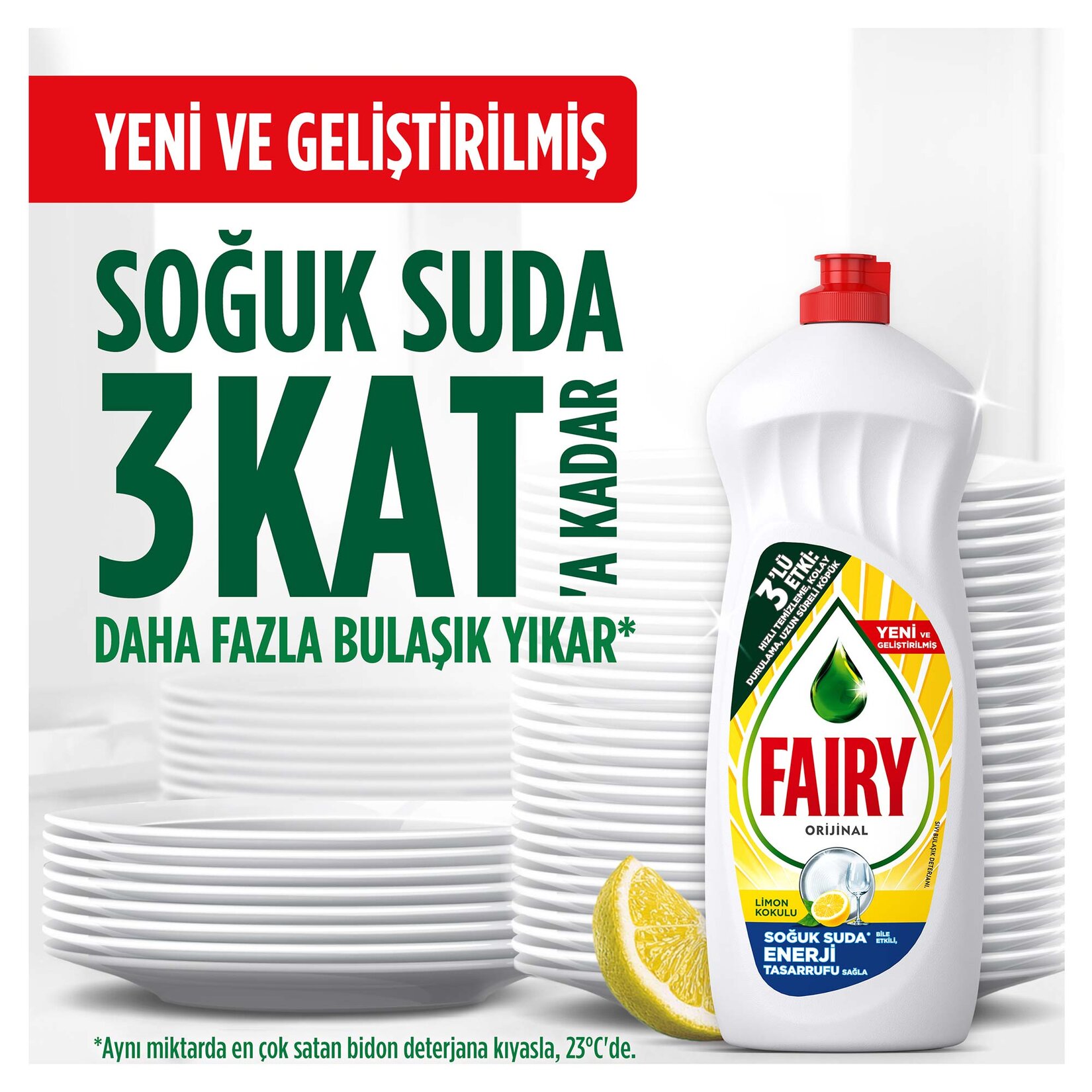 Fairy Bulaşık 650 ML. (Limon) - 3